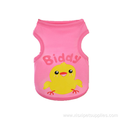 new spring and summer cartoon cute dog clothes